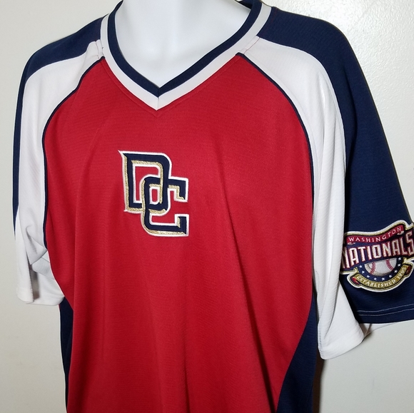 nationals red white and blue jersey